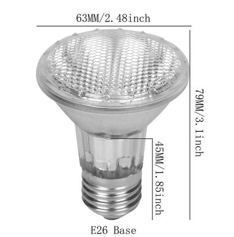 RAR20/30 UVB Reptile Heat Lamp